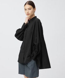 GU | シアーテントラインシャツ(長袖) Q＋E(シャツ/ブラウス)