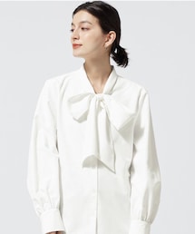 GU | ビッグボウタイブラウス(シャツ/ブラウス)