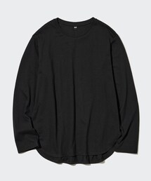 UNIQLO | ソフトコットンラウンドヘムT(Tシャツ/カットソー)
