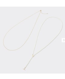 GU | パールライクロングネックレス(ネックレス)