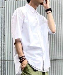 GU | オーバーサイズシャツ…若干の透けシースルー感もあり…涼しげです♪(シャツ/ブラウス)