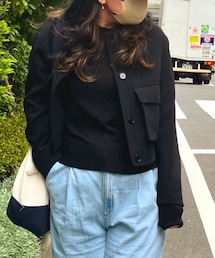 ZARA | ノーカラージャケット