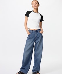 UNIQLO | バギーカーブジーンズ(デニムパンツ)