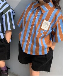 韓国こども服 | ストライプシャツ(シャツ/ブラウス)