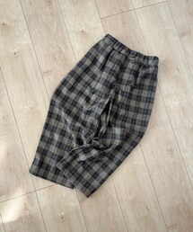 Birthday | チェックセミワイドパンツ(パンツ)