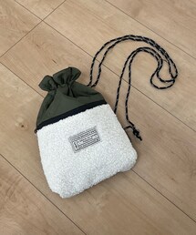 DAISO | キルティング×ボア巾着ショルダー(ショルダーバッグ)