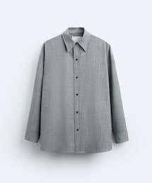 ZARA | オーバーサイズ テクスチャー シャツ × STUDIO NICHOLSON(シャツ/ブラウス)