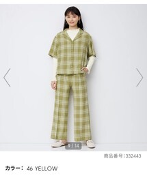 GU | チェックドローストリングフレアパンツ(パンツ)