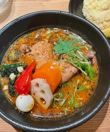 GARAKUのスープカレー | 雑穀ご飯と一緒に食べるスパイシーなスープカレー。(その他)