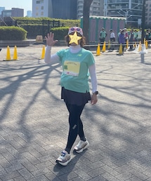 本日のランニングコーデ | クッキー柄のキャップを被りました(スポーツグッズ)