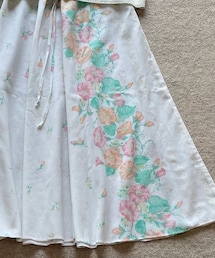 no brand | だいぶ前に390マートで買った古着。朝顔柄。(スカート)