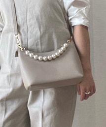 しまむら | ilsolore  淡薄橙YOパールモチテ2WAYバッグ(ハンドバッグ)