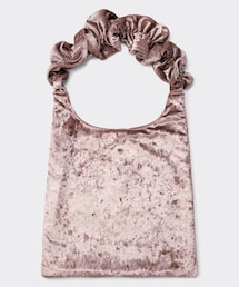 GU | ベロアフリルハンドルバッグ(トートバッグ)