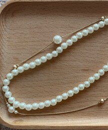 Heartdance | パール2WAYロングネックレス。単体でも使えます。(ネックレス)