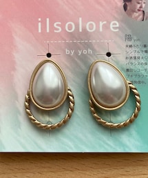 しまむら | 陽さんコラボ。しずくパールイヤリング。リングは取り外し可能(イヤリング)