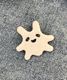 teto ohana to | ＊teto村のハロウィン＊おばけうさぎさん(ブローチ/コサージュ)