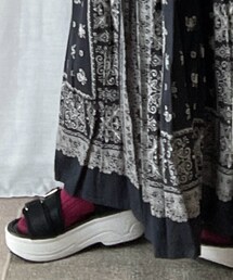 しまむら | ピンクラメリブソックス(ソックス/靴下)