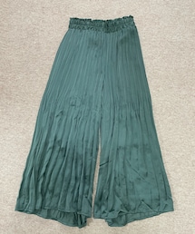 しまむら | 中緑サテンプリーツスカンツ90(パンツ)