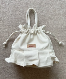 しまむら | chicoさんコラボ　中白CC フリル巾着ショルダー(ショルダーバッグ)