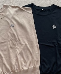 しまむら | YO胸刺繍プルオーバー（中黒、中薄橙）(ニット/セーター)