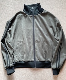 しまむら | megumiさんコラボ。カーキスウェードトラックジャケット　Lサイズ(ジャージ)