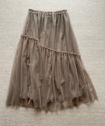 しまむら | Taiyouさんコラボ。中茶TS ペチ付きチュールスカート(スカート)
