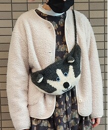 雑貨屋さん | ニット 狼ショルダーバッグ(ボディバッグ/ウエストポーチ)