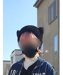 Handmade | ねこ耳ニット帽(ニットキャップ/ビーニー)