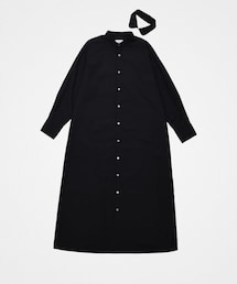 UNFOLK | #-44 2way detachable collar shirt onepiece (Black) ¥23,800(ワンピース/ドレス)