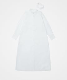 UNFOLK | #-44 2way detachable collar shirt onepiece (White) ¥23,800 税込 23,800円 (ワンピース/ドレス)