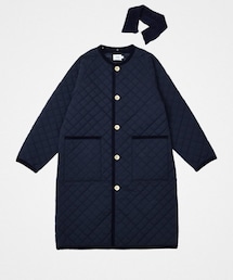 UNFOLK | #-72 Diamond Quilt 2way coat (Navy)(ジャケット/アウター)