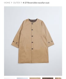 UNFOLK | ノーカラーコート