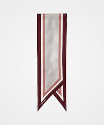 UNFOLK | #-14 Hand print silk scarf (Burgundy)(ファッション雑貨)