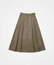 UNFOLK | #-70 Ventile gabardine 2tuck flare skirt(スカート)