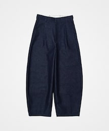 UNFOLK | #-73 Rigid denim 1tuck baloon pants(デニムパンツ)