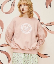 POPPY | ドローイングフラワープリントスウェット(スウェット)