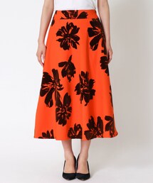 Cepica | フロッキーフラワープリントフレアスカート(スカート)