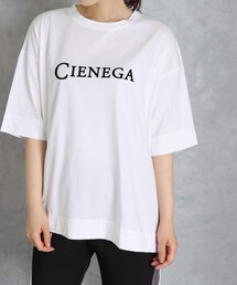 Cepica | フロッキーロゴプリントBIGイレヘムTシャツ(Tシャツ/カットソー)