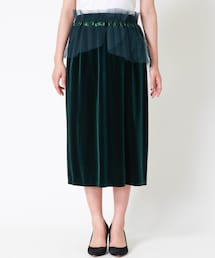 Cepica | チュールドッキングベロアスカート(スカート)