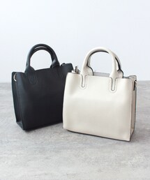 Cepica | PUバイカラーフレームかっちりミニトート(トートバッグ)