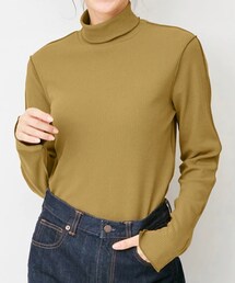 GU | リブメロータートルネックT(Tシャツ/カットソー)