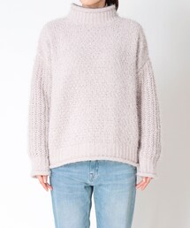 Cepica | バスケット編みスタンドネックプルオーバー(ニット/セーター)