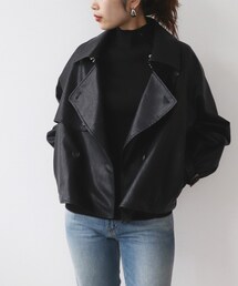 Cepica | エコレザーオーバートレンチジャケット(ジャケット/アウター)
