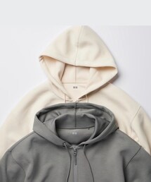 UNIQLO | ドライスウェットクロップドフルジップパーカ(パーカー)
