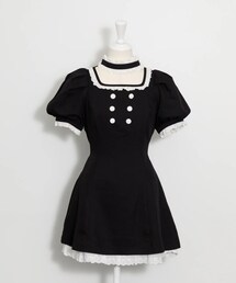 pium | コットンフリルチョーカードールワンピース(ワンピース/ドレス)