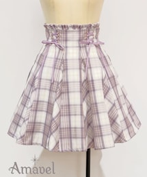 Amavel | ダブルレースアップはぎフレアスカート(スカート)