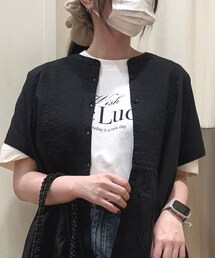 Samansa Mos2 blue | Tシャツ/カットソー