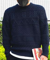 ABAHOUSE | 暖かくて冬は重宝。編み方もお気に入り。(ニット/セーター)