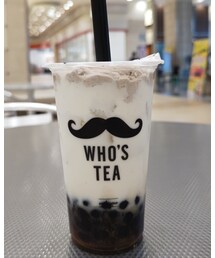 うさこのスウィーツ同盟会 | 　週末浜松言ったときのフーズティーの白ひげモンブランミルク♪冷たいドリンクに温かいタピオカ♪上にはモンブランとチーズフォームで至福の味。吸い込んだタピオカが喉に詰まる逸品。(その他)