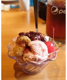日曜のおやつ | あさくまスイーツバーでドラエモスペシャル(←アホ)(その他)